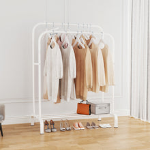 Load image into Gallery viewer, Independent Burro Coat Rack Coat Rack Double Rods Multifunctional Bedroom Linen Shelf, Double Layer