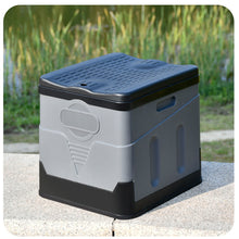 Load image into Gallery viewer, Foldable camping toilet, mobile camping toilet, compost toilet for outdoors, portable toilet for emergency, camping, jams, fishing, festivals