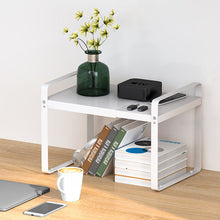 Load image into Gallery viewer, Expandable Kitchen Shelf Organiser for Kitchen Cabinet and Worktops, Adjustable Kitchen Cabinet Shelf Spice Rack Storage Rack for Kitchen Counters Pantry Bathroom