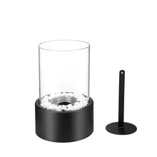 Load image into Gallery viewer, Table Fireplace with Bioethanol, Modern with Ethanol, Table Fire, Decorative Flame, for Balcony, terrace, Living room, pleasant atmosphere, anthracit, Natural Stones