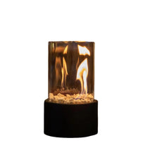 Load image into Gallery viewer, Table Fireplace with Bioethanol, Modern with Ethanol, Table Fire, Decorative Flame, for Balcony, terrace, Living room, pleasant atmosphere, anthracit, Natural Stones