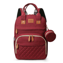 Load image into Gallery viewer, Baby changing bag backpack, large capacity diaper bags, portable travel diaper bag with foldable bed, crib backpack