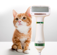 Load image into Gallery viewer, Dog and Cat Dryer with 2 in 1 Smoothing Brush | Portable and Silent Hair Pulser Dryer for Grooming | Adjustable temperature| Professional dryer dogs & cats