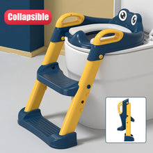 Load image into Gallery viewer, Siège de toilette échelle avec marches WC siège pot Entraîneur de bébé enfant