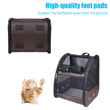 Load image into Gallery viewer, Cat Dog Backpack Extendable Breathable, Foldable Pet Carrying Backpack With Removable Plush Mattress, For Camping, Hiking, Traveling by Train/Car/Plane