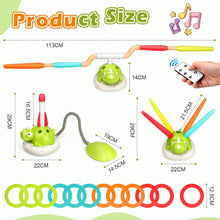 Load image into Gallery viewer, 3-in-1 Outdoor Toy for Children, Ring Toss Game/Rope Jumping Machine Children/Foam Rocket Launcher, Sports &amp; Outdoor Toy with Music
