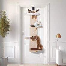 Load image into Gallery viewer, Klettergerüst Für mehrere Katzen Katzenklettergerüst mit Katzenbettchen Holz
