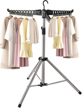 Load image into Gallery viewer, Standing Dryer, Clothes Airer, Foldable Clothes Rack, Space-Saving Clothes Dryer, Stand for Balcony, Indoor and Outdoor, Weatherproof and Lightweight, Gift (Blue)
