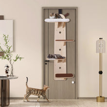 Load image into Gallery viewer, Klettergerüst Für mehrere Katzen Katzenklettergerüst mit Katzenbettchen Holz
