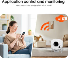 Load image into Gallery viewer, Self-Cleaning Cat Litter Tray, 76L Cat Litter Tray, Self-Cleaning, App Control/Maximum Capacity, Automatic Cat Litter Tray for Multiple Cats
