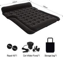 Load image into Gallery viewer, Matelas Gonflable Lit Gonflable pour Voiture Coussin Gonflable Sièges d'auto Multifonctionnel avec Pompe à air et Oreillers pour Véhicule SUV pour Picnic Voyage sur Voiture
