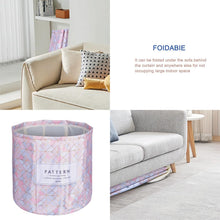 Load image into Gallery viewer, Folding Bathtub for Adults, Portable Foldable Children's Bathtub, Suitable for Sauna Showers and Ice Baths, Freestanding Bathtub, Installation Free, 65 x 65 x 70 cm (L x W x H) (Pink)
