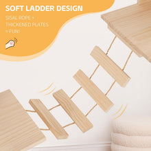 Load image into Gallery viewer, Climbing Wall Cat Set - 5-Piece Wall Shelves, Sturdy Wooden Climber, Wall Park with Cat House, Cat Bridge, Cat Tree, Cat Wall Shelves, Cat Wall Furniture Set
