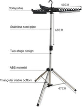 Load image into Gallery viewer, Standing Dryer, Clothes Airer, Foldable Clothes Rack, Space-Saving Clothes Dryer, Stand for Balcony, Indoor and Outdoor, Weatherproof and Lightweight, Gift (Blue)

