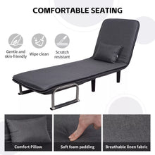 Load image into Gallery viewer, 3-in-1 Schlafsofa mit Armlehne Schlafsessel Klappbett Chaiselongue Rückenlehne
