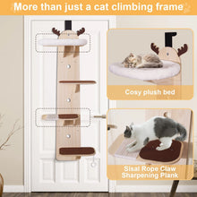Load image into Gallery viewer, Klettergerüst Für mehrere Katzen Katzenklettergerüst mit Katzenbettchen Holz
