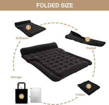 Load image into Gallery viewer, Matelas Gonflable Lit Gonflable pour Voiture Coussin Gonflable Sièges d'auto Multifonctionnel avec Pompe à air et Oreillers pour Véhicule SUV pour Picnic Voyage sur Voiture
