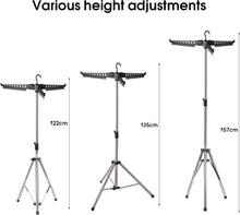 Load image into Gallery viewer, Standing Dryer, Clothes Airer, Foldable Clothes Rack, Space-Saving Clothes Dryer, Stand for Balcony, Indoor and Outdoor, Weatherproof and Lightweight, Gift (Blue)
