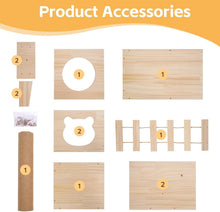 Load image into Gallery viewer, Climbing Wall Cat Set - 5-Piece Wall Shelves, Sturdy Wooden Climber, Wall Park with Cat House, Cat Bridge, Cat Tree, Cat Wall Shelves, Cat Wall Furniture Set
