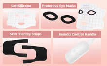 Load image into Gallery viewer, LED Face Mask, Light Therapy, Red Light Therapy Face Mask, 7 Colours, LED Face Mask with Red Light Therapy for All Skin Types, Face Care, Home Use, Travel Use
