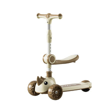 Load image into Gallery viewer, Children's Scooter 1-3-6 Year Old Baby Foldable 3-in-1 Scooter Multi functional Ride and Push Scooter
