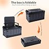 Load image into Gallery viewer, Car trunk storage box, foldable with lid, 59 x 35 x 64 cm, waterproof and anti trolley trunk, suitable for camping and daily use, black
