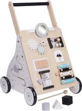 Load image into Gallery viewer, Trotteur en Bois 10 en 1 Chariot de Marche bébé Marcheur pour Enfant Trotteur+bois pour Apprendre à Marcher Avec 12 jeux Ludiques Cadeau pour les 1 an Cadeau Anniverisaire Nouvel An
