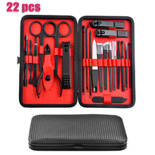 Load image into Gallery viewer, 22 tlg Nagelschere Set Nagelknipser Maniküre Pediküre Nagelzange Nagelpflege-Set
