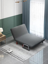 Load image into Gallery viewer, 4-in-1 Sleeping Chair with Bed Function, Sofa Bed with 6-Way Adjustable Backrest &amp; Removable Cushion, Recliner Chair Sofa Bed Foldable for Home
