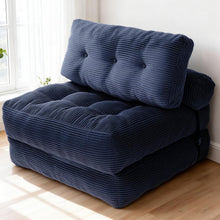 Load image into Gallery viewer, Faltbares Schlafsofa umwandelbarer Schlafsessel mit Kissen, 3-in-1 Sofa Bett , Matratze mit Rückenstütze, tragbarer Stuhl-Bett-Komfortable Bodensofa-Lounge für Schlafzimmer Wohnzimmer
