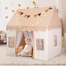 Load image into Gallery viewer, Children's Tent Indoor &amp; Outdoor, Play Tent with Mat and Lights, Children's Play Tent Indoor, Baby Room Decoration, Reading Tent &amp; Playroom for Toddlers
