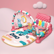 Load image into Gallery viewer, Baby Play Mat with Baby Music Play Mat with Piano Removable Mirror Rattle Baby Gift Toy 0 6 Months Pink
