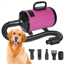 Load image into Gallery viewer, Pet Hair Dryer Dog Grooming Blow Speed Adjustable Hairdryer Blower Heater 3200W
