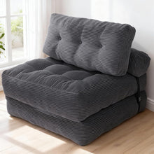 Load image into Gallery viewer, Faltbares Schlafsofa umwandelbarer Schlafsessel mit Kissen, 3-in-1 Sofa Bett , Matratze mit Rückenstütze, tragbarer Stuhl-Bett-Komfortable Bodensofa-Lounge für Schlafzimmer Wohnzimmer
