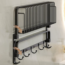 Load image into Gallery viewer, Towel Holder, Matte Black, Self-Adhesive Towel Holder, No Drilling, Bathroom,Bath Towel Rail, Towel Rack for Bathroom, Kitchen
