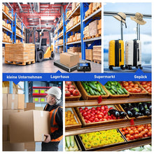 Load image into Gallery viewer, Postal Scale, 440 lbs x 10 g Digital Postage Scale, Durable Alloy Steel Platform, Heavy Duty Scales for Packages, Warehouses, Luggage, Parcel Scales with LCD/Hold/Tare Function

