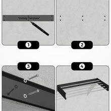 Load image into Gallery viewer, Pliable Intérieur &amp; Extérieur – Séchoir à Linge Compact 100 x 50 cm – Gain de Place (Noir)
