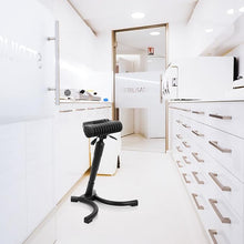 Load image into Gallery viewer, OFFICE 830025 Stehhilfe TOP Work 33 Hartschaum/Metall bequemer Arbeitsstuhl, Stehhocker ergonomisch, höhenverstellbar
