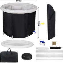 Load image into Gallery viewer, Bañera de Hielo al Aire Libre para Adultos Bañera Hinchable Plegable Recuperación muscular - Refuerza el Sistema Inmunológico para Deportistas (90 * 75CM)
