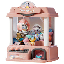 Load image into Gallery viewer, Children's mini doll grabbing machine Small household coin operated electric clip doll twisting game machine
