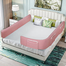 Load image into Gallery viewer, Barrera Seguridad Niños Cama Barrera de Cama Flexible y Plegable Seguridad Anticaídas Niños Altura Ajustable 41,5-61,5 cm, Largo 150/180/200cm
