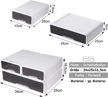 Load image into Gallery viewer, Stackable Drawer Box, Office Organiser, Drawer Cabinet, Drawer Container, Stationery Box, Storage Container for Kitchen, Bathroom
