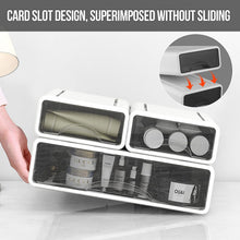 Load image into Gallery viewer, Lot de 3 Boîtes de Rangement Empilables Visible pour le Bureau Systèmes de rangement et les Cosmétiques, Boîte de rangement avec tiroirs visible Caisson individuel
