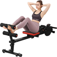 Load image into Gallery viewer, Home Rowing Machine, Foldable Rowing Machine with 12 Resistance Levels, LCD Monitor for Home Training, Max Load 120 kg

