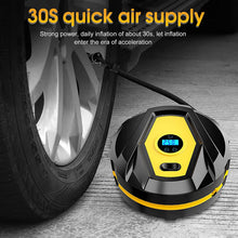 Load image into Gallery viewer, Gonfleur Pneus Voiture,Pompe Voiture 12V 150PSI,Compresseur à Air, Pompe à Vélo avec Lumière LED, Jauge Pression Numérique et Pompe/Arrêt Automatique
