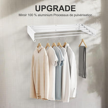 Load image into Gallery viewer, Séchoir à Linge Mural, Étendoir à Linge Rétractable, Séchoir à Linge Pliable pour Intérieur et Extérieur, Economiseur d'espace Design Compact et Élégant
