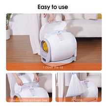 Load image into Gallery viewer, Litière pour chat autonettoyante nettoyeur de litière pour chat grand modè fr
