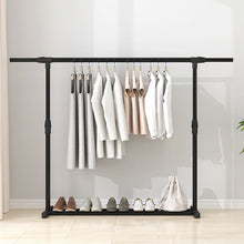 Load image into Gallery viewer, Perchero Colgador de Ropa, Doble, Vestidor,  Resistente, Metálico, con Soporte para Zapatos, Organizador, Montaje Fácil
