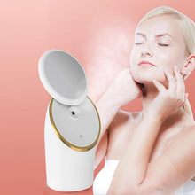 Load image into Gallery viewer, Facial Steamer, Nano Ionic Facial Steamer, avec miroir de maquillage Dispositif de nettoyage des pores, Beauty Spa Soins de la peau Soins du visage Face Steamer
