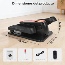 Load image into Gallery viewer, Mini Elliptiertrainer Untertisch Elektrischer Beintrainer mit LED Touchscreen &amp; Fernbedienung 12 Mode Geschwindigkeiten Kompakter Heimtrainer für Senioren und Erwachsene
